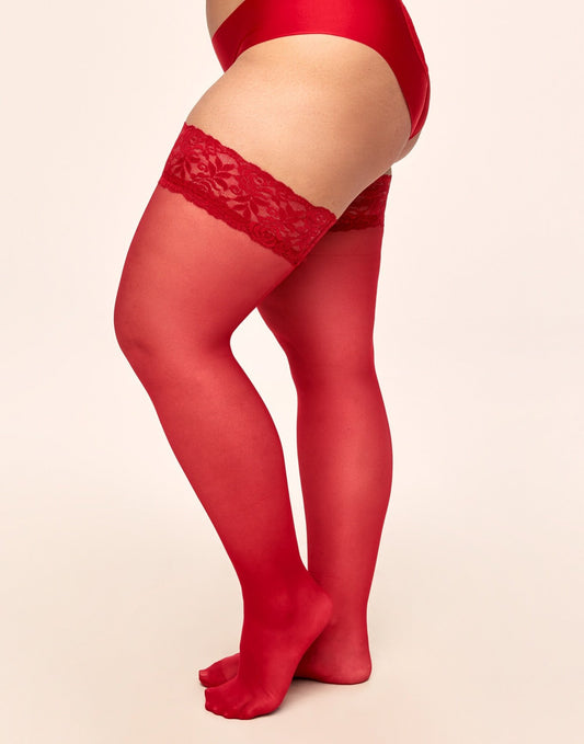 Tegan Thigh High Plus Rojo