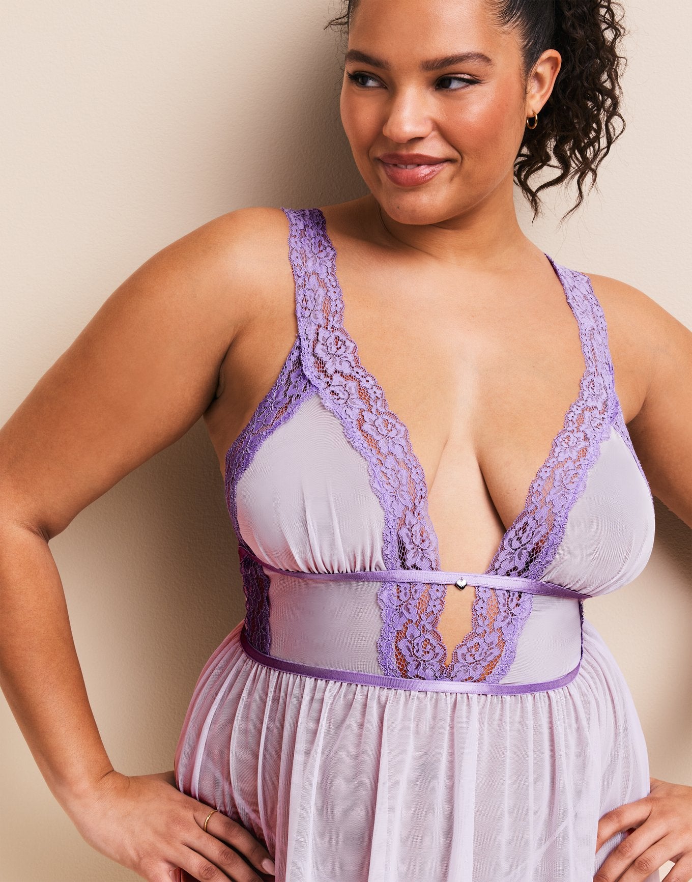 Adalee Sin Relleno Plus Morado
